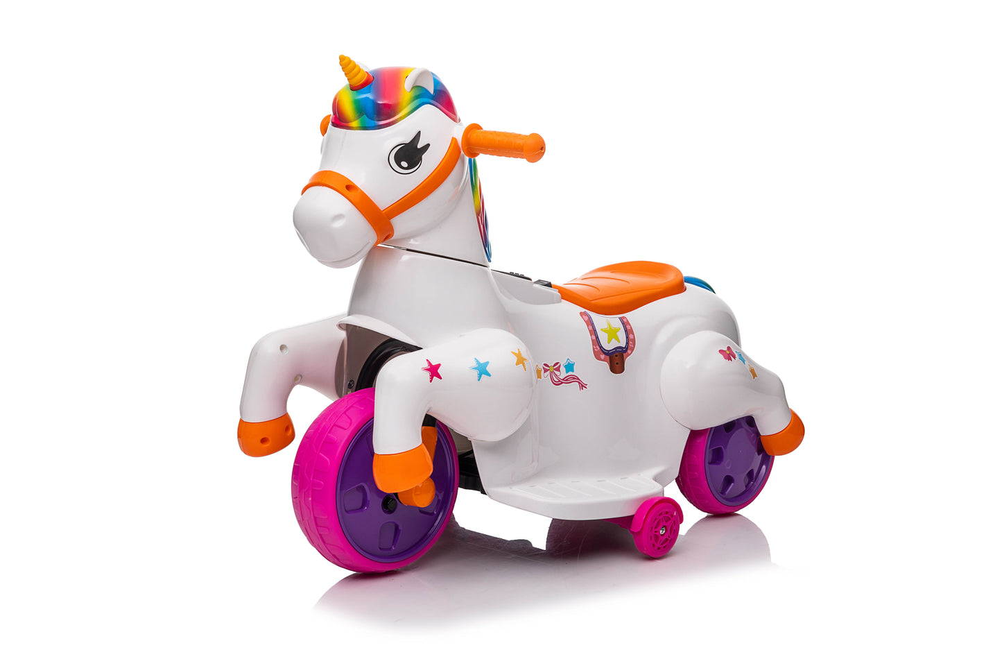 Kiddocruiser 6V Elektrisch Unicorn Speelgoedpaard met Muziek en Voetpedaal – Accu Voertuig voor Meisjes 3-6 Jaar – Perfect Cadeau voor Peuters