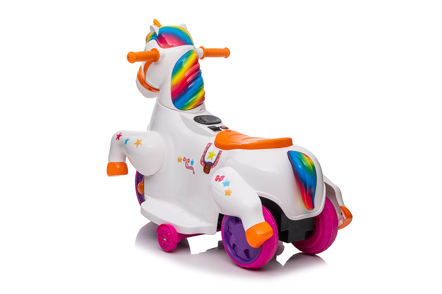 Kiddocruiser 6V Elektrisch Unicorn Speelgoedpaard met Muziek en Voetpedaal – Accu Voertuig voor Meisjes 3-6 Jaar – Perfect Cadeau voor Peuters